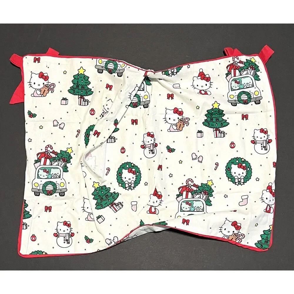 Pottery Barn Teen Hello Kitty Organic Flannel Christmas Sham STANDARD NWT
